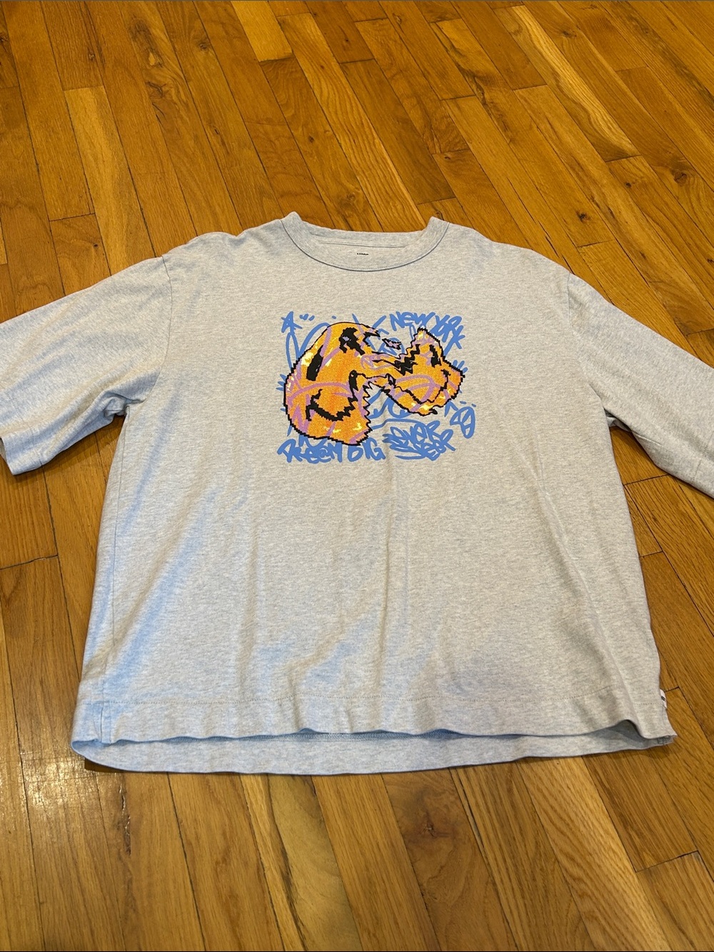 Men's Graphic Tee with Graffiti Print